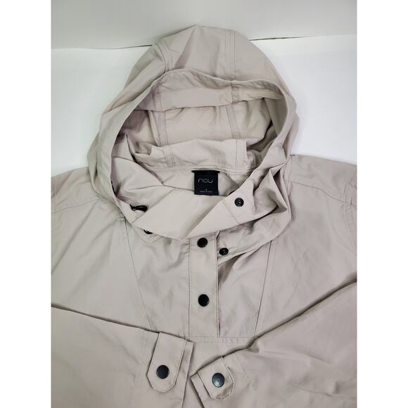 Nau Women's S Anorak Sand Mid-length Hooded Lightweight windbreaker Recycled - Picture 4 of 14